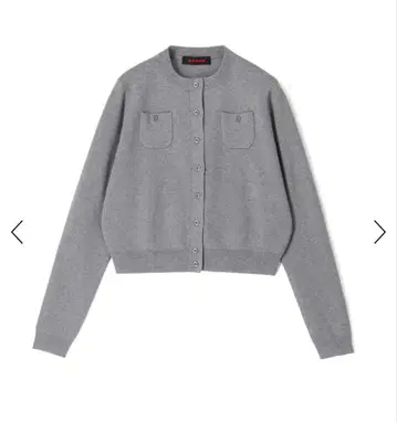 [택 포함 새상품] CABaN 코튼 캐시미어 크루넥 가디건 그레이 XS