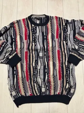 90s COTTON TRADERS XL 빈티지 아크릴 3D 니트