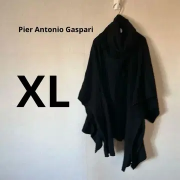 레어 Pier Antonio Gaspari 블랙 판초 L/XL
