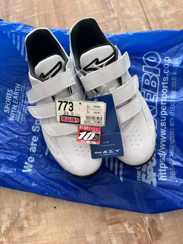 MIZUNO 트레이닝 슈즈 23.0cm 화이트