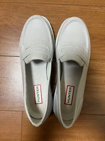HUNTER 그레이 로퍼 슬립온 UK4