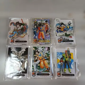 드래곤볼 아크릴 스탠드 6개 세트