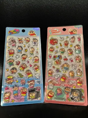 [ 정품 ] 짱구는 못말려(크레용 신짱) 봉봉 드롭씰 2장 세트