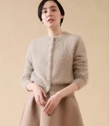 [새상품급] 마르티니크 martinique FOX 캐시미어 펄 가디건