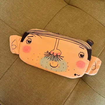 코지마 시호 핸드메이드 작가 오쌍 손잡이 파우치 새상품 미사용 택 포함