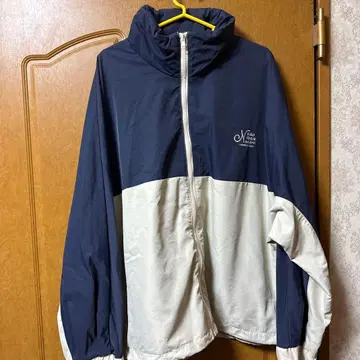 카오요리나카미 나일론 자켓 네이비/화이트