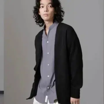 [택 포함 새상품] NANO universe 블랙 가디건