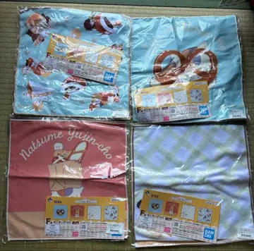 나츠메 우인장 타월 4장 세트