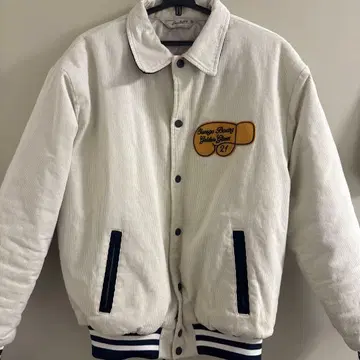 Backers 복싱 바시티 자켓 M 화이트