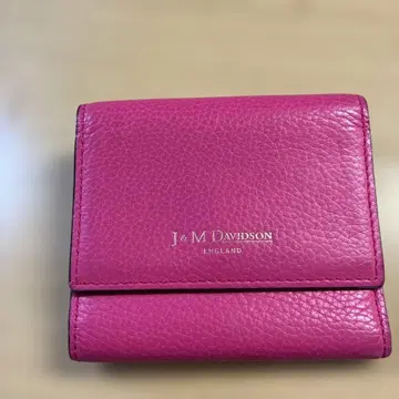 J&M DAVIDSON 핑크 3단 폴더형 지갑