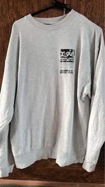 X-girl 그레이 맨투맨 M 사이즈