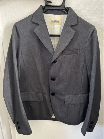 BEAMS BOY 그레이 테일러드 자켓