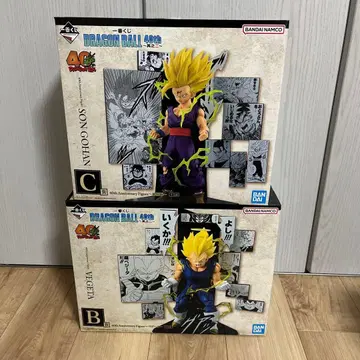 제일복권 드래곤볼 40th B상 베지터 C상 손오반 피규어 세트