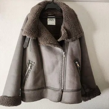 ZARA 무스탕 라이더스 XL