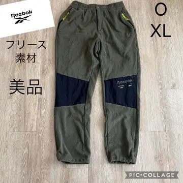 새상품급 Reebok 플리스 조거 팬츠 XL 올리브