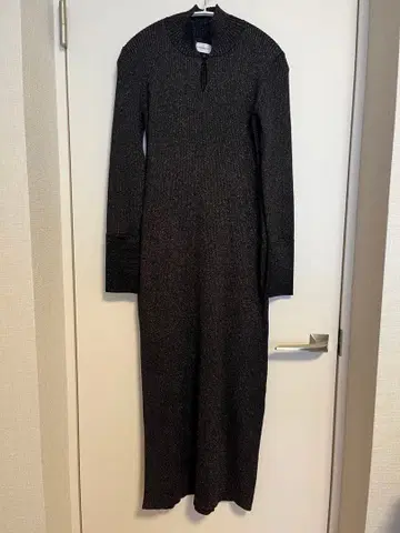 [ LAGUNAMOON ] 라메 블렌드 리브 니트 원피스