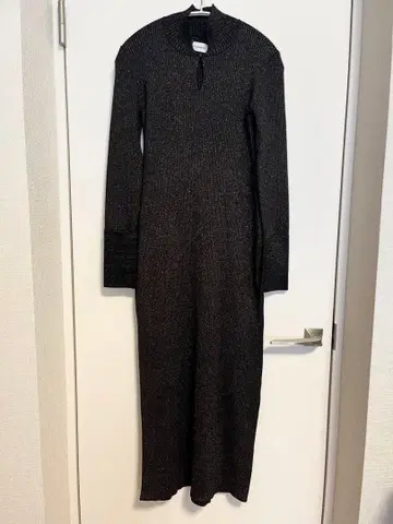 [ LAGUNAMOON ] 라메 블렌드 리브 니트 원피스