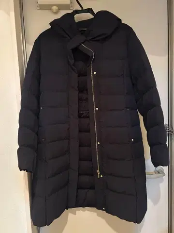 re-J 옷깃 볼륨 롱 다운 코트