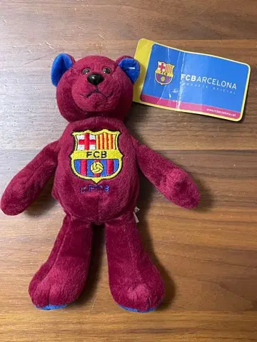 바르셀로나 FCBRCELONA 바르사 테디베어 봉제 인형 레어 축구