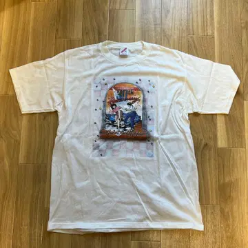 구제 의류 화이트 반팔 티셔츠 JERZEES 46 사이즈