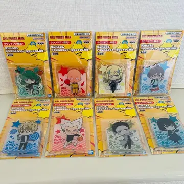 원펀맨 아크릴 스탠드 전 8종 세트 라운드원 한정판 아크릴 스탠드 컴프