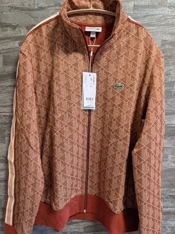 [ 미사용품 ] LACOSTE / 모노그램 자카드 트랙 자켓 / XL