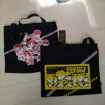 2개 세트 tiny tan bts Mic Drop 토트백