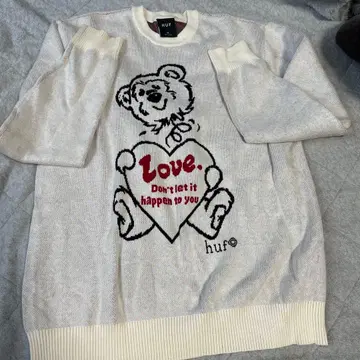 HUF 곰과 하트의 니트 M