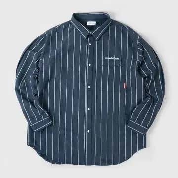 기나시 사이클 피치 스킨 스트라이프 셔츠