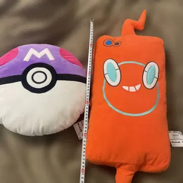 포켓몬 봉제 인형 백팩 + 메챠모후굿토 봉제 인형 스마트폰 로토무