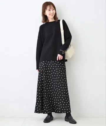 IENA 38 피치 새틴 머메이드 스커트