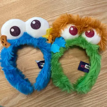 유니버설 스튜디오 재팬 세서미 스트릿 머리띠 복슬복슬