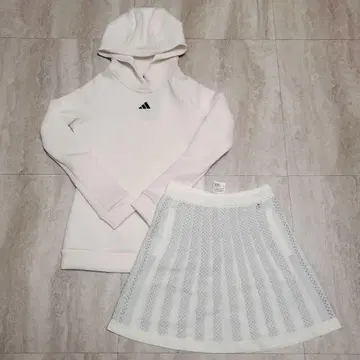 adidas 아디다스 골프 종이상자 니트 후디 스커트