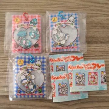 산리오 캐릭터즈 바스락 프레이크 씰풍 참 3개 세트