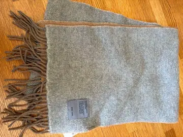 NIKO AND - 울 혼방 머플러 그레이