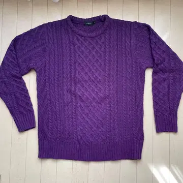 rosheil 케이블 니트 퍼플 L
