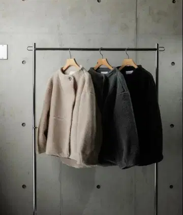 T.japan 보아 자켓 그레이