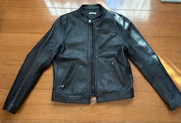 FREAK'S STORE 블랙 가죽 라이더 자켓 더블 지퍼