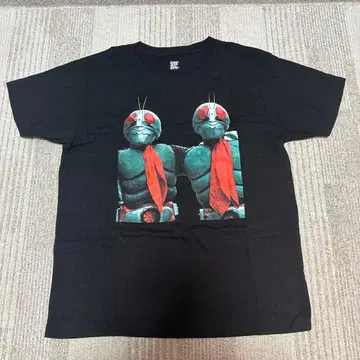 가면라이더 1호 2호 T셔츠 M 사이즈 블랙