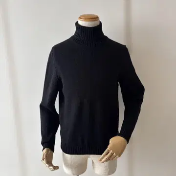 자노네 / 터틀넥 니트 / 5 게이지 / 블랙 / 50