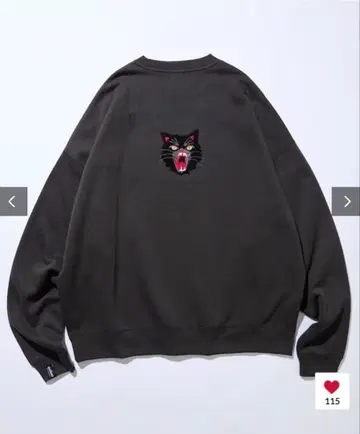 WILD THINGS x FREAK'S STORE 캣 모티브 맨투맨