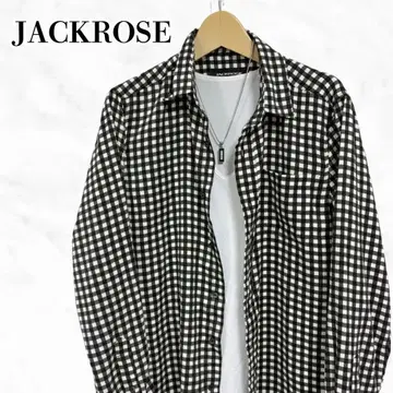 JACKROSE 깅엄 체크 셔츠 긴팔 셔츠 상의