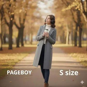 PAGEBOY 그레이 체스터 코트 24A814