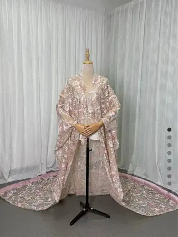 레이스 우치카케 핑크