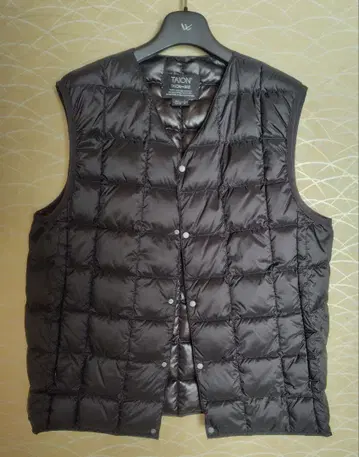 TAION 다운 베스트 L 블랙