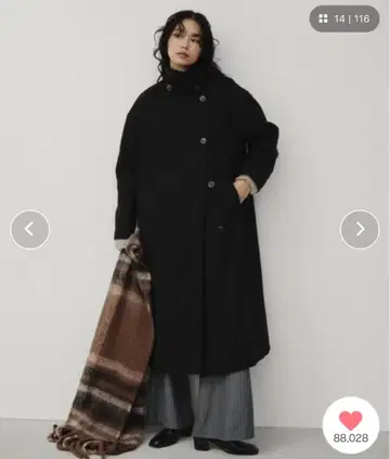 Aunt Marie's 3WAY 롱 코트 블랙