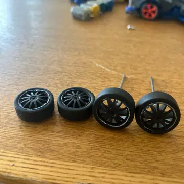 미니 사륜구동 블랙 스포크 휠 4개 세트