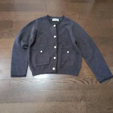 프레디&글로스터 포켓 부착 샤기 가디건