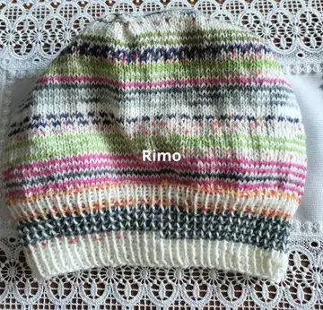 손뜨개질 니트 모자 니트 캡 오팔 털실 삭스얀 opal