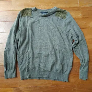 YMC 코튼 니트 스웨터 L 사이즈 올리브 그린 90s